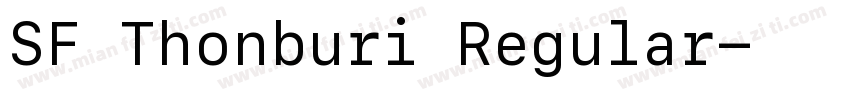 SF Thonburi Regular字体转换